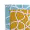 Полотенце жаккардовое с авторским дизайном gravity горчичного цвета cuts&pieces, 70х140 см